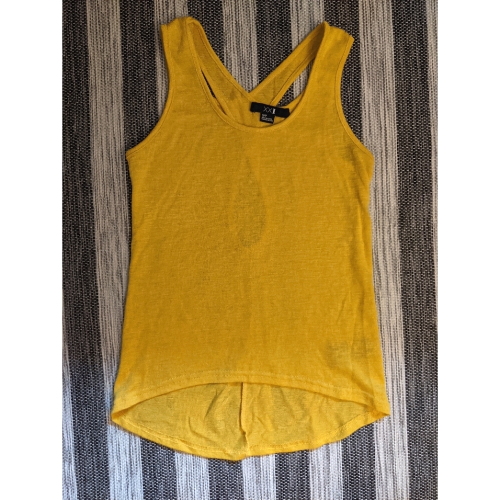 Mustard yellow tank
